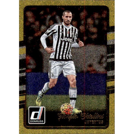 Giorgio Chiellini Gold Parallel Donruss Gold Parallel 2016-17