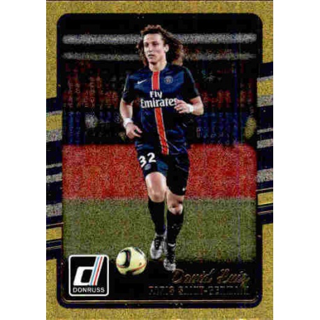 David Luiz Gold Parallel Donruss Gold Parallel 2016-17