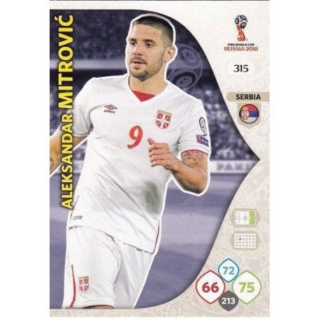 Aleksandar Mitrović Serbia 315 Adrenalyn XL Russia 2018 