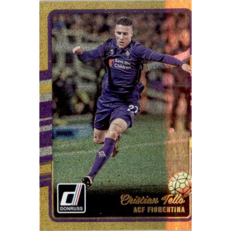 Cristian Tello Gold Parallel Donruss Gold Parallel 2016-17