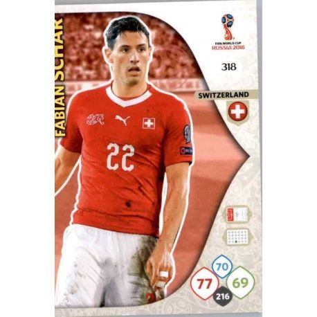 Fabian Schär Suiza 318 Adrenalyn XL World Cup 2018 