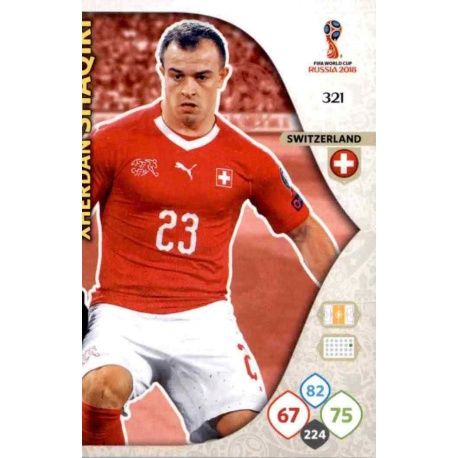 Xherdan Shaqiri Suiza 321 Adrenalyn XL Russia 2018 