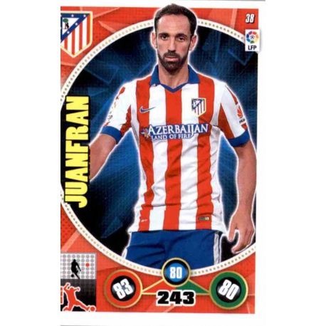 Juanfran Atlético Madrid 38 Adrenalyn XL La Liga 2014-15