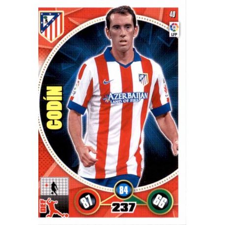 Godín Atlético Madrid 40 Adrenalyn XL La Liga 2014-15