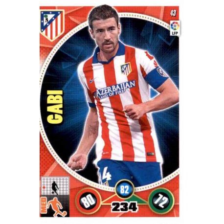 Gabi Atlético Madrid 43 Adrenalyn XL La Liga 2014-15