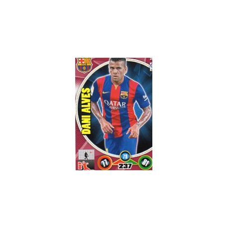 Dani Alves Barcelona 56 Adrenalyn XL La Liga 2014-15