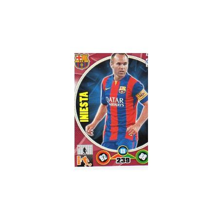 Iniesta Barcelona 62 Adrenalyn XL La Liga 2014-15