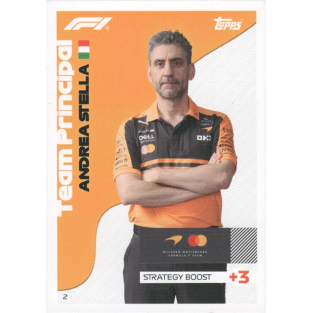 Hazte con Andrea Stella 2026 F1 Team Principals Topps F1 Cards Turbo Attax 2026