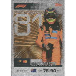 Completa tu colección  Oscar Piastri Power In Numbers Cards Formula 1 Turbo Attax 2026