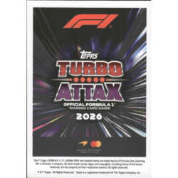 Completa tu colección  Oscar Piastri Power In Numbers Cards Formula 1 Turbo Attax 2026