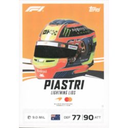 Hazte con Oscar Piastri Lightning Lids Topps Turbo Attax 2026
