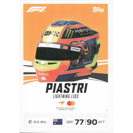 Hazte con Oscar Piastri Lightning Lids Topps Turbo Attax 2026