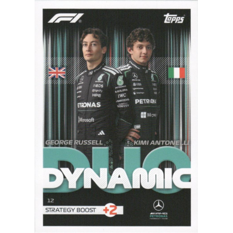 Añade a tu colección George Russell - Kimi Antonelli 2026 F1 Dynamic Duos Topps Formula 1 Turbo Attax 2026