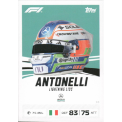 Encuentra Kimi Antonelli Lightning Lids Colección Topps Turbo Attax Formula 1 2026