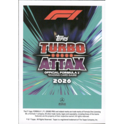 Encuentra Kimi Antonelli Lightning Lids Colección Topps Turbo Attax Formula 1 2026