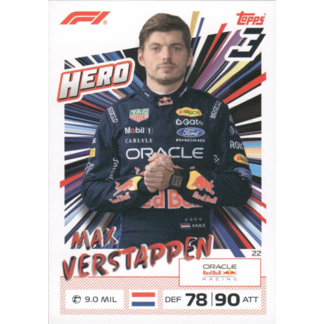 Encuentra Max Verstappen 2026 F1 Hero Colección F1 Turbo Attax 2026