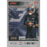 Find Max Verstappen Power In Numbers Cards Formula 1 Turbo Attax 2026