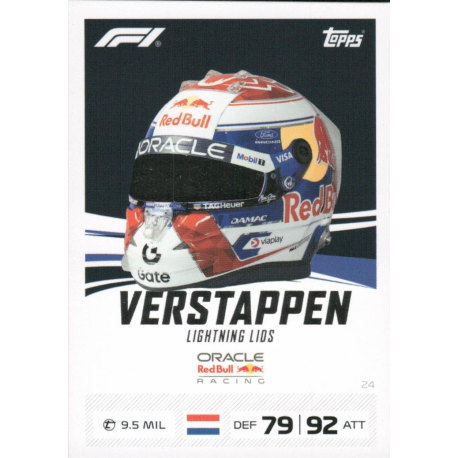 Colecciona Max Verstappen Lightning Lids Cartas F1 Turbo Attax 2026