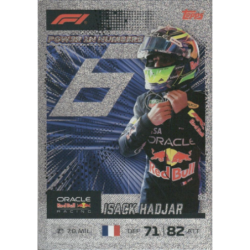 Completa tu colección Isack Hadjar Power In Numbers Formula 1 Turbo Attax 2026