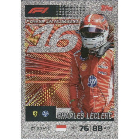 Compra Charles Leclerc Power In Numbers Cards Turbo Attax 2026