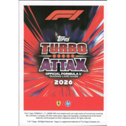 Añade a tu colección Charles Leclerc Lightning Lids Topps F1 Cards Turbo Attax 2026