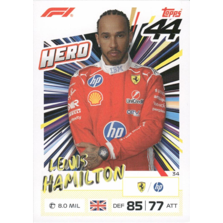 Busca y compra Lewis Hamilton 2026 F1 Hero Turbo Attax F1 2026