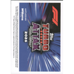 Consigue ahora Atlassian Williams FTeam F1 Team Logos Topps F1 Turbo Attax 2026