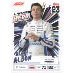 Encuentra Alex Albon 2026 F1 Hero Turbo Attax F1 2026