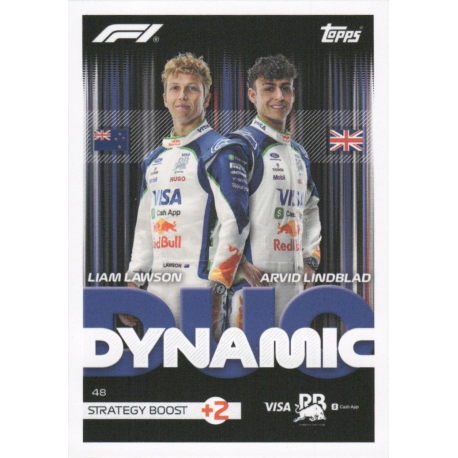 Consigue ahora Liam Lawson - Arvid Lindblad 2026 F1 Dynamic Duos Colección F1 Turbo Attax 2026