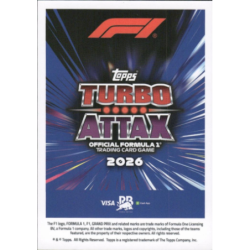 Get Liam Lawson 2026 F1 Hero Cards Turbo Attax 2026