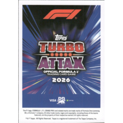 Compra Liam Lawson Lightning Lids Cartas F1 Turbo Attax 2026