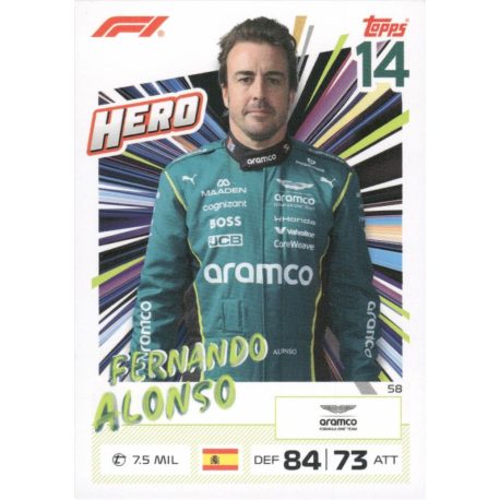 Get it now Fernando Alonso 2026 F1 Hero Topps Formula 1 Turbo Attax 2026