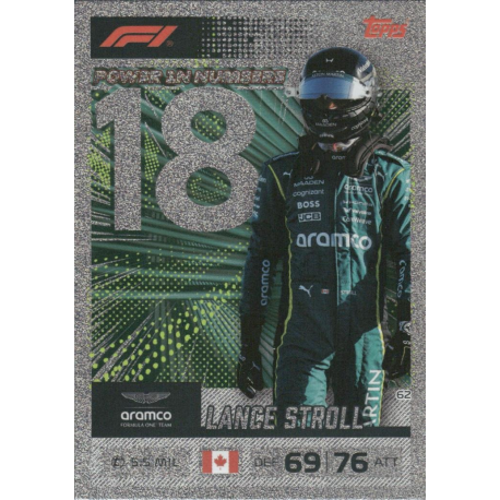 Consigue Lance Stroll Power In Numbers Topps F1 Cards Turbo Attax 2026