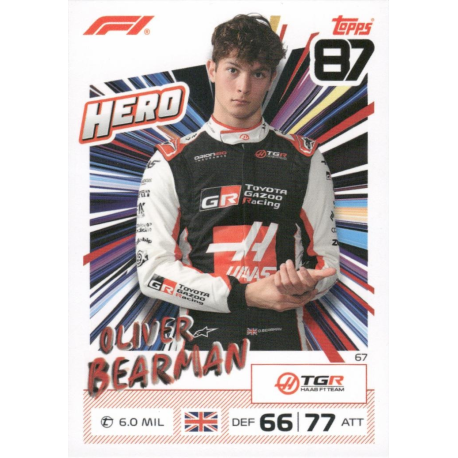 Compra Oliver Bearman 2026 F1 Hero Topps Formula 1 Turbo Attax 2026