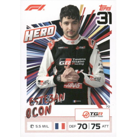 Completa tu colección Esteban Ocon 2026 F1 Hero F1 Turbo Attax 2026