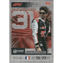 Compra online Esteban Ocon Power In Numbers Cartas F1 Turbo Attax 2026