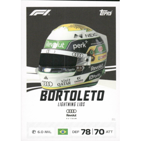 Encuentra Gabriel Bortoleto Lightning Lids Topps F1 Turbo Attax 2026