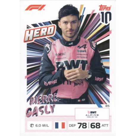 Consigue ahora Pierre Gasly 2026 F1 Hero Cartas F1 Turbo Attax 2026