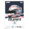 Compra Franco Colapinto Lightning Lids Turbo Attax Formula 1 Cards 2026