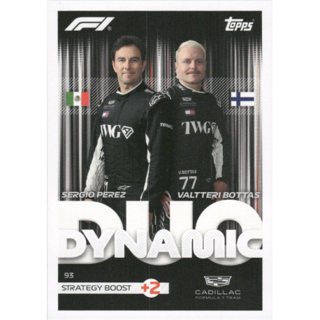 Get yours Sergio Perez - Valtteri Bottas 2026 F1 Dynamic Duos Topps F1 Turbo Attax 2026