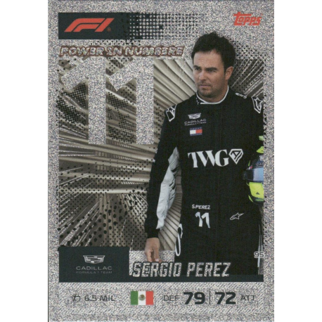 Get Sergio Perez Power In Numbers Turbo Attax F1 2026