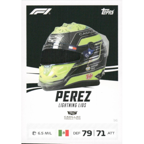 Get it now Sergio Perez Lightning Lids F1 Turbo Attax 2026