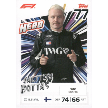 Consigue ahora Valtteri Bottas 2026 F1 Hero Cartas F1 Turbo Attax 2026