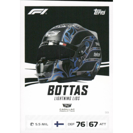 Hazte con Valtteri Bottas Lightning Lids Cards Formula 1 Turbo Attax 2026