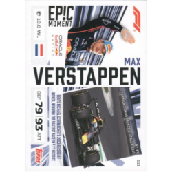 Añade a tu colección Max Verstappen Epic Moments Cards Formula 1 Turbo Attax 2026