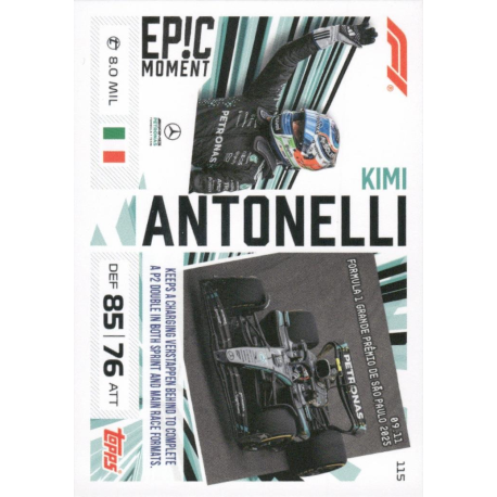 Compra online Kimi Antonelli Epic Moments Turbo Attax F1 2026