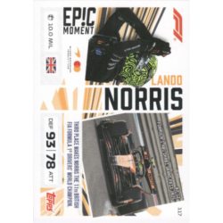 Completa tu colección Lando Norris Epic Moments F1 Cards Topps Turbo Attax 2026