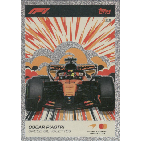 Encuentra  Oscar Piastri Speed Silhouettes Colección Turbo Attax 2026