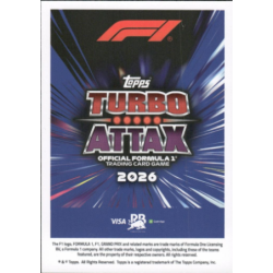 Consigue ahora Liam Lawson Speed Silhouettes Turbo Attax Formula 1 2026