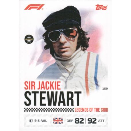 Añade a tu colección Sir Jackie Stewart Legends Of The Grid F1 Turbo Attax 2026
